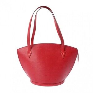 Louis Vuitton Epi Saint Jacques Shopping Bag Red Leather Shoulder